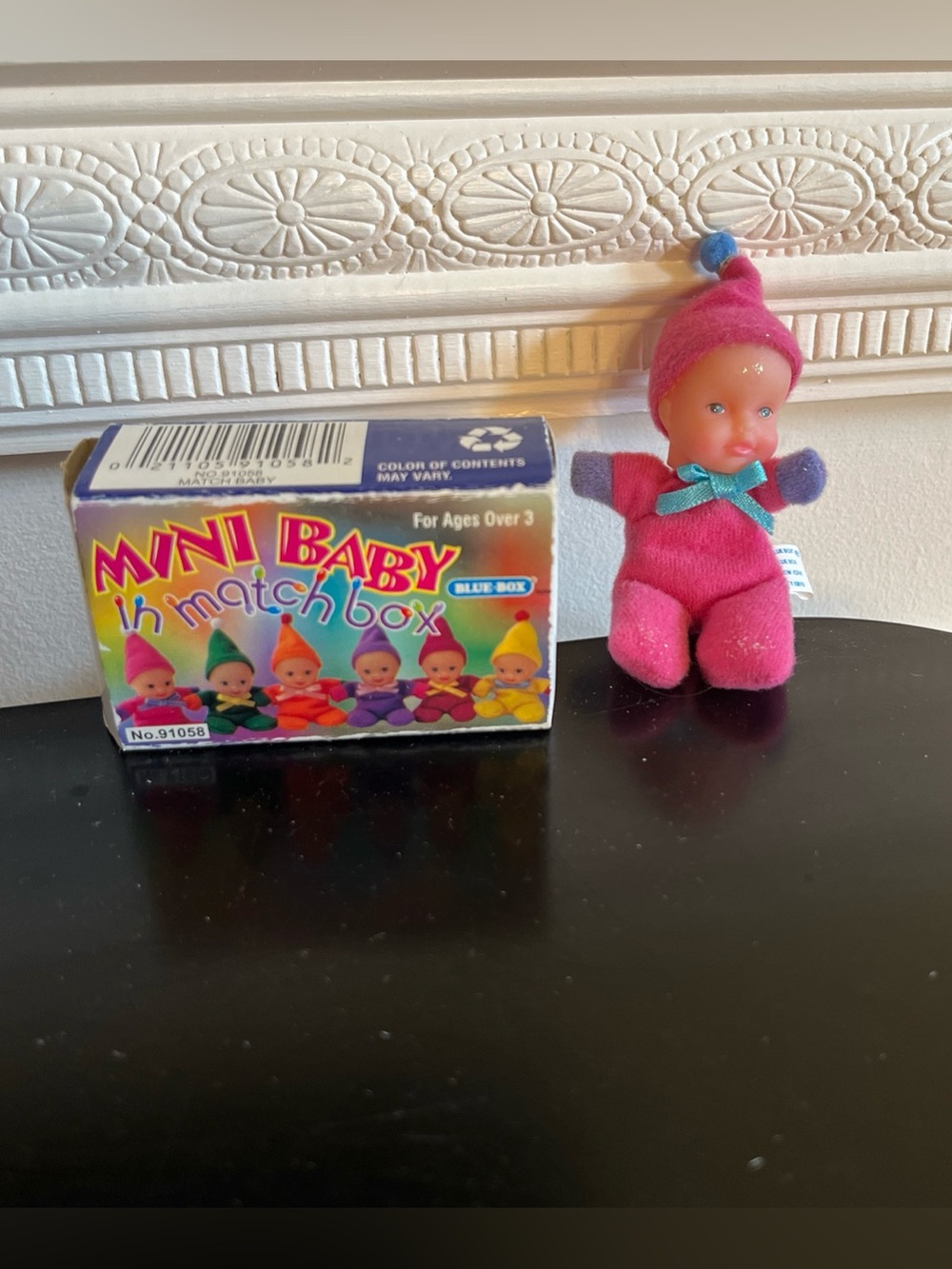 Vintage 99s NIOB- Blue Box  /Mini Baby In Match box’s- pink baby in opened box